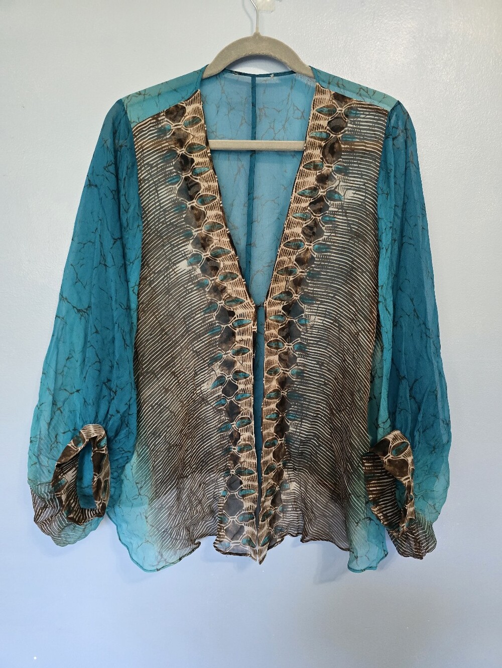 Alberto Makali Silk Sheer Teal Topper XL?